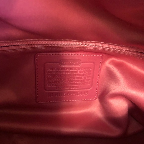 Coach Sabrina Madison Salmon Satchel Bag with Strap and Matching Wallet - Picture 8 of 14